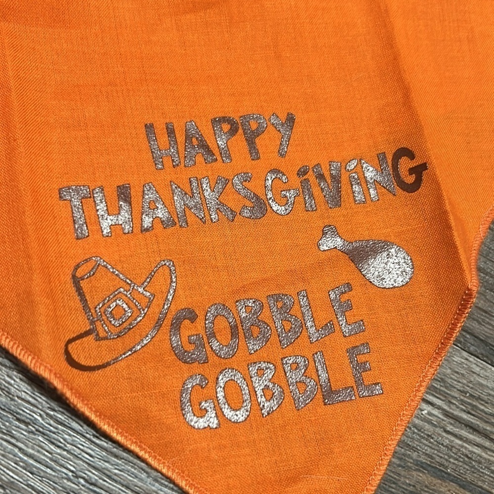 Dog Scarf: Happy Thanksgiving!